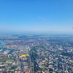 Flugwegposition um 16:29:38: Aufgenommen in der Nähe von Linz, Österreich in 912 Meter